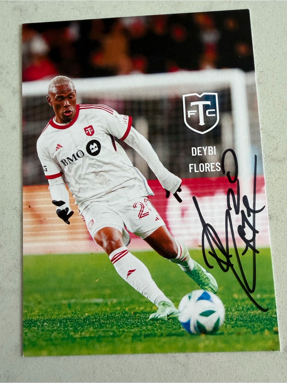 Deybi Flores Toronto FC Autographed card